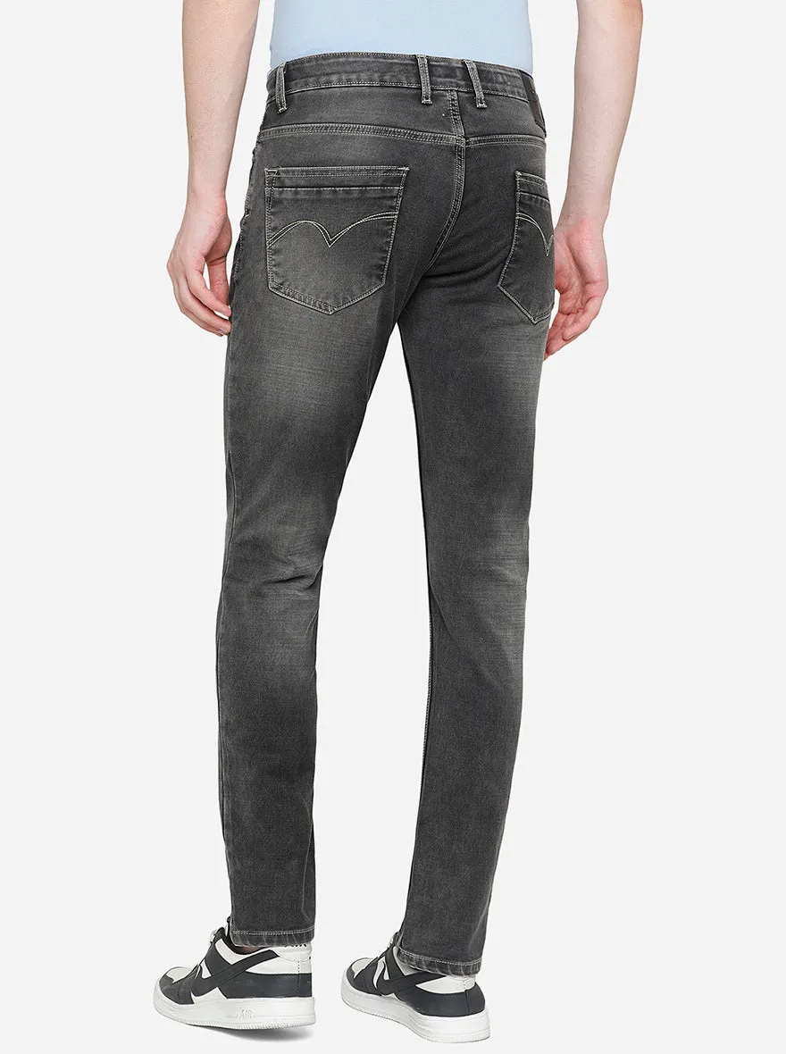 Wild Grey Washed Slim Fit Jeans | JadeBlue